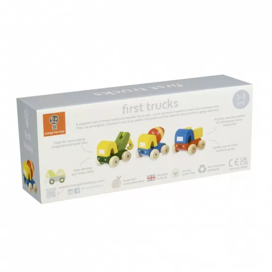 Set 3 camioane din lemn Orange Tree Toys Set 3 camioane din lemn Orange Tree Toys