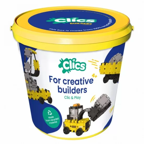 Set Clics de construit vehicule de constructie 5 in 1 Set Clics de construit vehicule de constructie 5 in 1