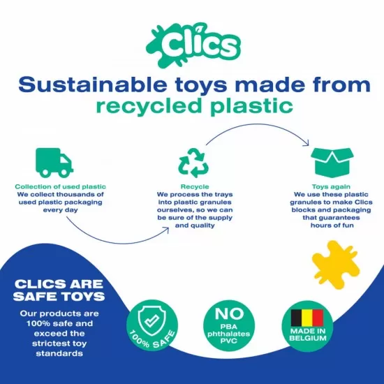 Set Clics de construit vehicule de constructie 5 in 1 Set Clics de construit vehicule de constructie 5 in 1