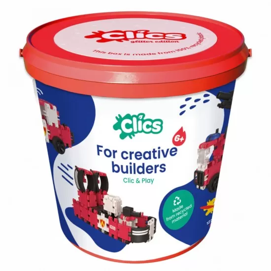 Set Clics de construit vehicule pompieri 8 in 1 Set Clics de construit vehicule pompieri 8 in 1