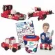 Set Clics de construit vehicule pompieri 8 in 1 Set Clics de construit vehicule pompieri 8 in 1