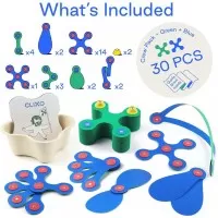 Set de construit cu magnet Clixo Itsy pack Blue-Green 30