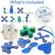 Set de construit cu magnet Clixo Itsy pack Blue-Green 30 Set de construit cu magnet Clixo Itsy pack Blue-Green 30