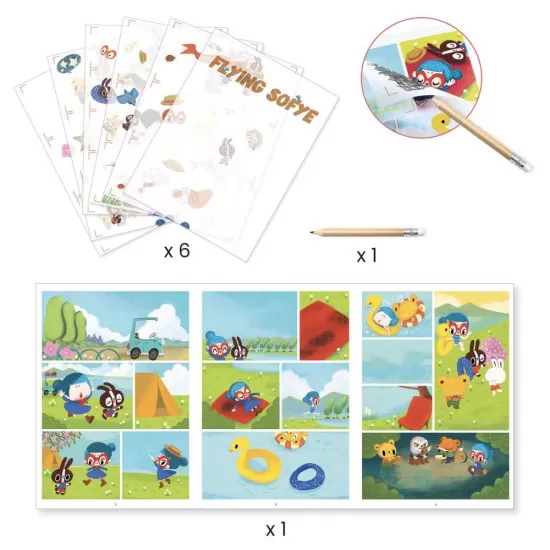 Set creativ Animatie Djeco Sofie Set creativ Animatie Djeco Sofie
