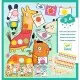 Set creativ cu autocolante Djeco - Buline colorate Set creativ cu autocolante Djeco - Buline colorate