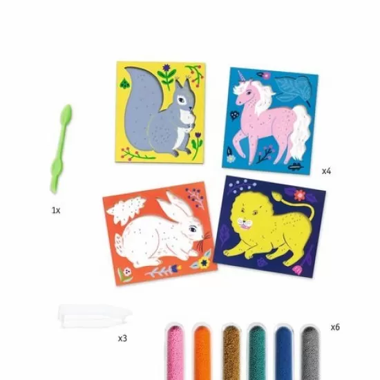 Set creativ cu margele - Animale si flori Set creativ cu margele - Animale si flori