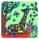 Set creativ de razuit Djeco - Animale mari pentru cei mici Set creativ de razuit Djeco - Animale mari pentru cei mici
