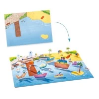 Set creativ de stickere reutilizabile Masini Djeco