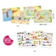 Set creativ de stickere reutilizabile Masini Djeco