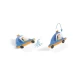 Set creativ de stickere reutilizabile Masini Djeco