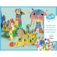 Set creativ Djeco - Animale 3D