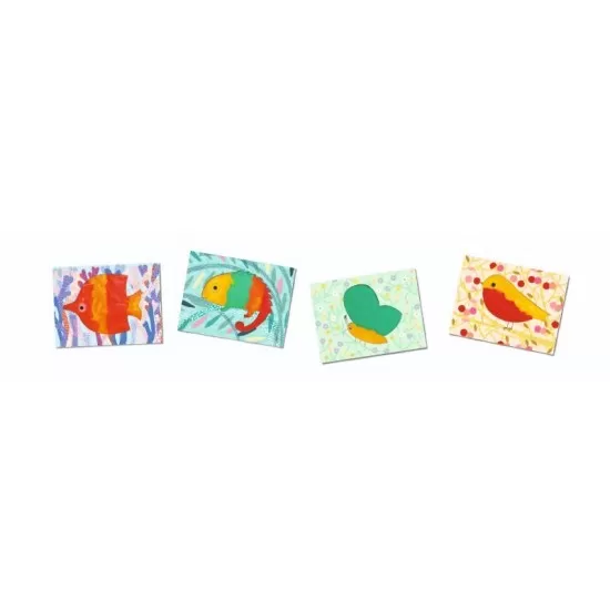 Set creativ Djeco - Bebe apasa si picteaza Set creativ Djeco - Bebe apasa si picteaza