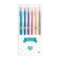 Set 6 markere cu sclipici Djeco