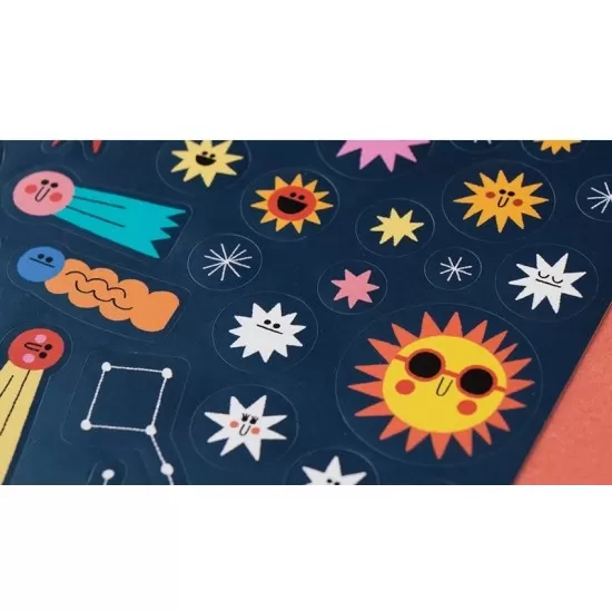 Set cu abtibilduri repozitionabile Londji Cosmos