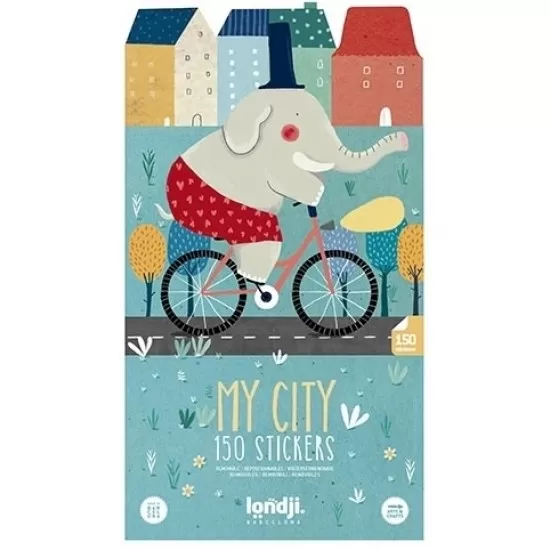Set cu abtibilduri repozitionabile Londji Urban Set cu abtibilduri repozitionabile Londji Urban