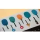 Set cu abtibilduri repozitionabile Londji Urban Set cu abtibilduri repozitionabile Londji Urban
