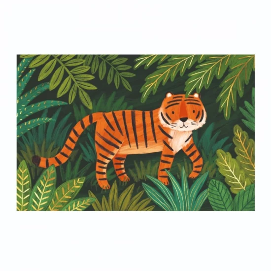 Set de invitatii cu animale din jungla Djeco