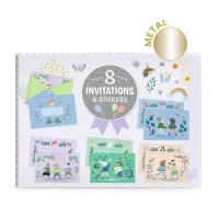 Set 8 invitatii Parada animalelor Djeco