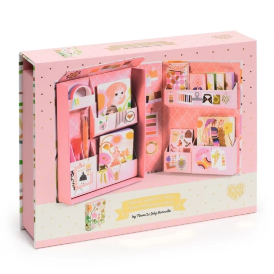 Set de papetarie pentru copii cu tematica Fashion Djeco