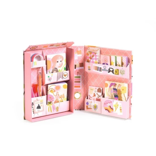 Set de papetarie pentru copii cu tematica Fashion Djeco