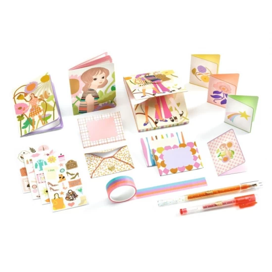 Set de papetarie pentru copii cu tematica Fashion Djeco
