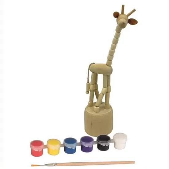 Set de pictat girafa din lemn Egmont Toys Set de pictat girafa din lemn Egmont Toys