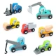 Set de vehicule constructii din lemn pentru trenulete Umu Toys