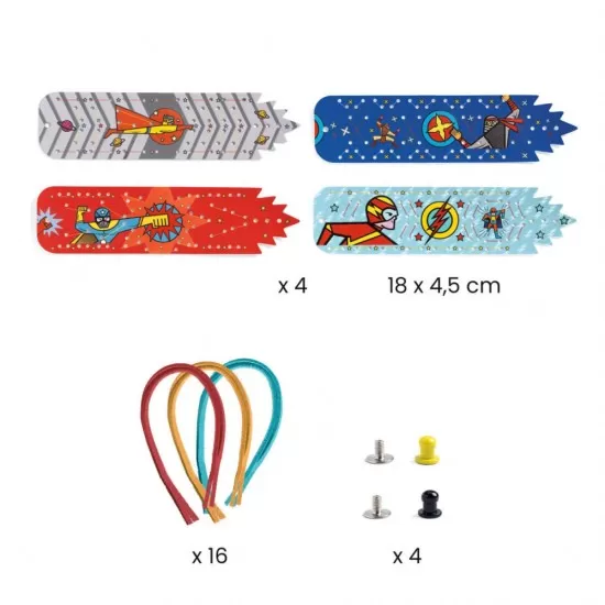 Set DIY Djeco - Bratari cu super puteri