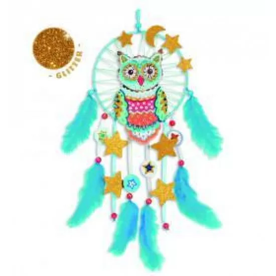 Set creativ Djeco - Dreamcatcher cu sclipici Set creativ Djeco - Dreamcatcher cu sclipici
