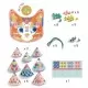 Set DIY Djeco cu clopotei si sclipici Pisicuta