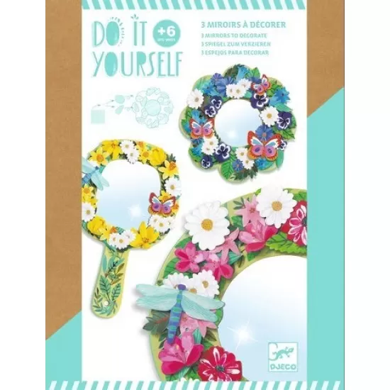 Set creativ DIY Djeco - Oglinzi inflorate