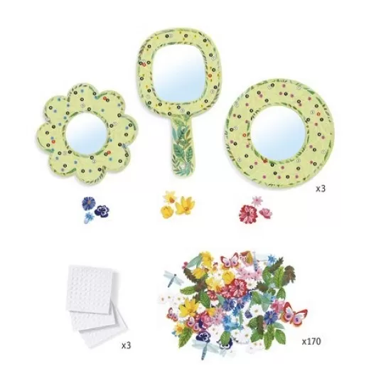 Set creativ DIY Djeco - Oglinzi inflorate