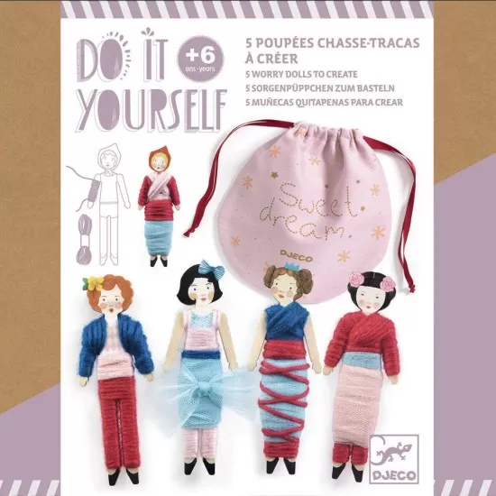 Set DIY Djeco - Papusi pentru ganduri senine