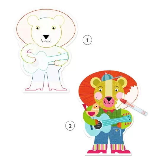 Set Djeco pictura cu apa - Animalo-Len Set Djeco pictura cu apa - Animalo-Len