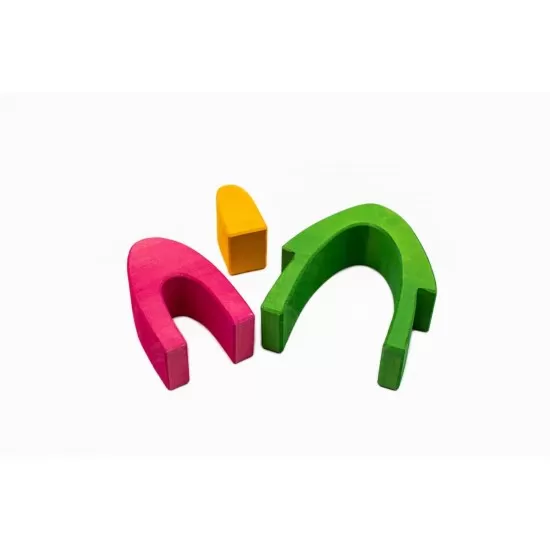 Set de joaca handmade din lemn Marc Toys - Primavara gingasa, 9 piese Set de joaca handmade din lemn Marc Toys - Primavara gingasa, 9 piese