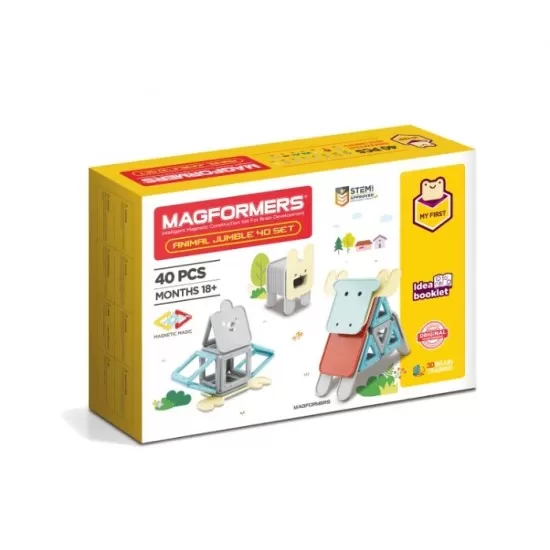Set magnetic de construit Magformers Animale 40 piese Set magnetic de construit Magformers Animale 40 piese