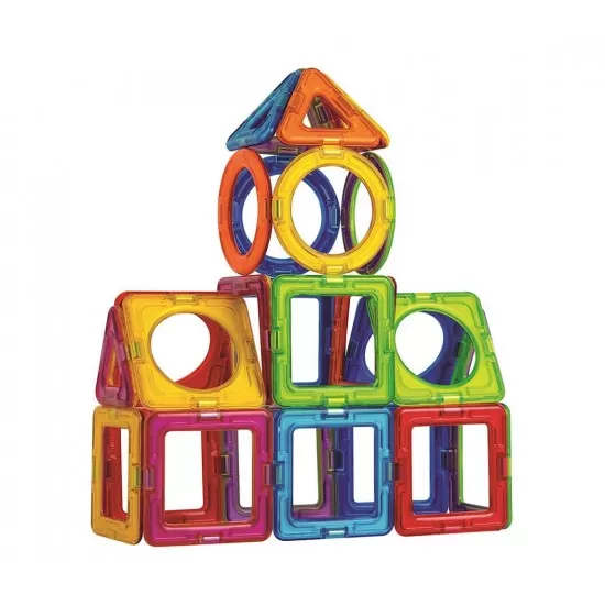 Set magnetic de construit Magformers Basic Plus 30 piese Set magnetic de construit Magformers Basic Plus 30 piese