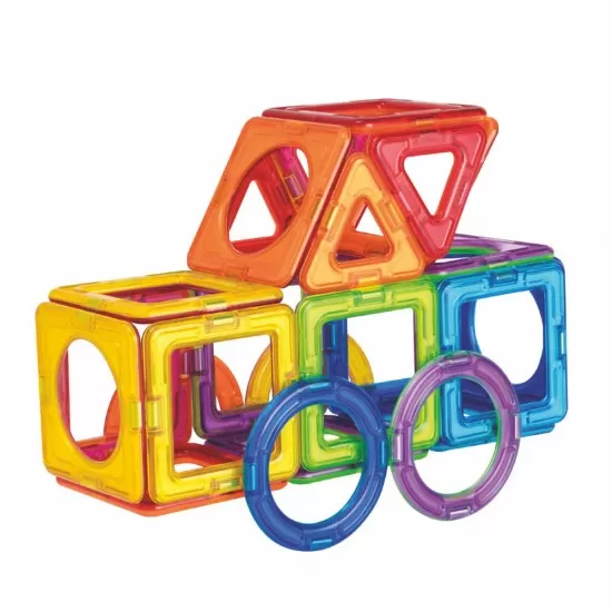 Set magnetic de construit Magformers Basic Plus 30 piese Set magnetic de construit Magformers Basic Plus 30 piese