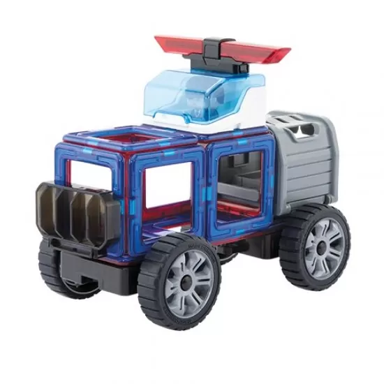 Set magnetic de construit Magformers - Masini de interventie Set magnetic de construit Magformers - Masini de interventie