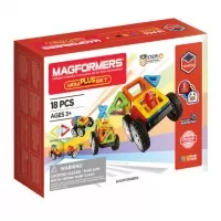 Set magnetic de construit- Magformers Wow Plus 18 piese