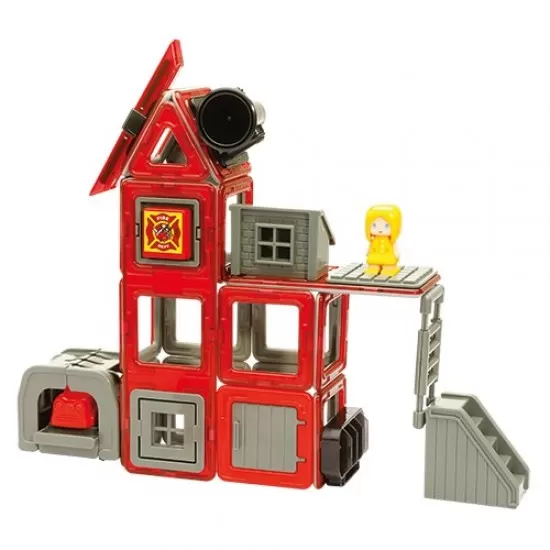 Set magnetic Magformers - Uimitorul set cu vehicule de interventie Set magnetic Magformers - Uimitorul set cu vehicule de interventie