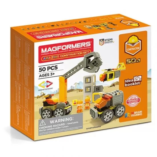 Set magnetic Magformers - Uimitorul set de construit pe santier Set magnetic Magformers - Uimitorul set de construit pe santier