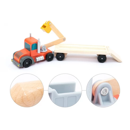 Set mare de vehicule pentru constructii UMU Toys 14 piese