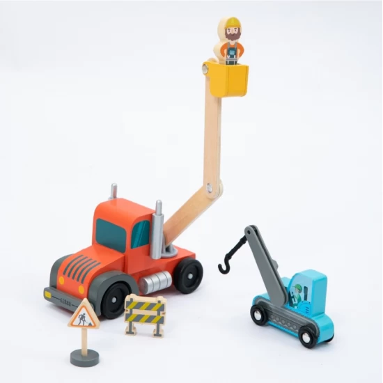 Set mare de vehicule pentru constructii UMU Toys 14 piese