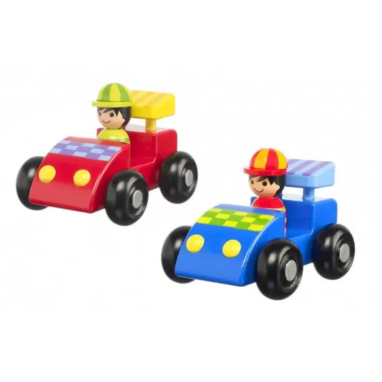 Set masini de curse din lemn Orange Tree Toys Set masini de curse din lemn Orange Tree Toys