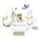 Set mobilier baie pentru casa de papusi Speedy Monkey 