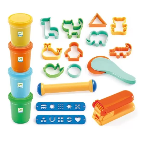 Set modelaj cu plastilina Djeco - Culori Pop Set modelaj cu plastilina Djeco - Culori Pop