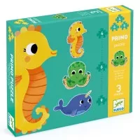 Set 3 puzzle-uri evolutive Djeco Ocean