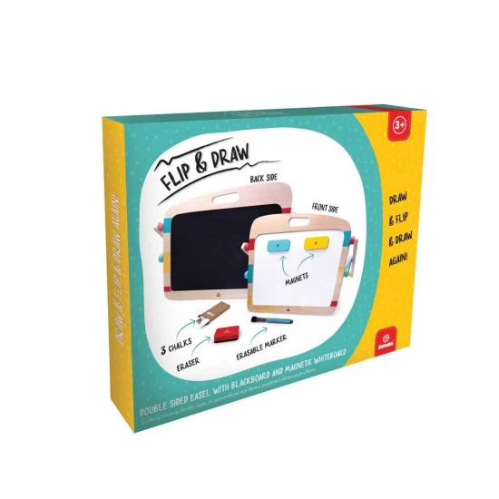 Tabla dubla din lemn Flip & Draw Svoora Tabla dubla din lemn Flip & Draw Svoora