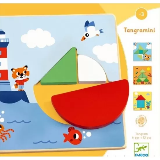 Joc educativ Tangramini Djeco Joc educativ Tangramini Djeco